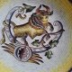 Kellinghusener Fayencen talerz dekoracyjny vintage znak zodiaku byk