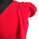 Czerwona bawełniana sukienka XS