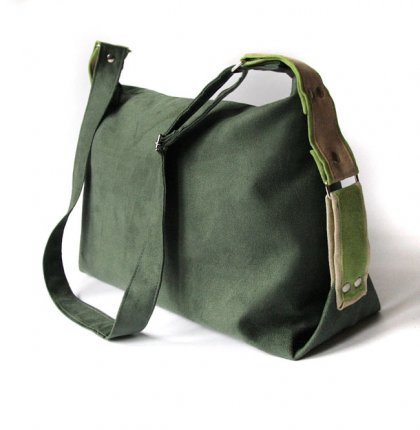 torba - dark green midi -