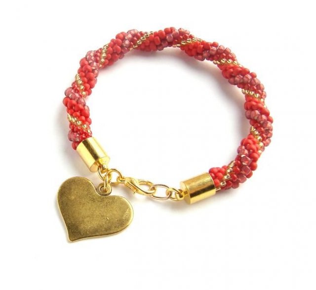 Bransoletka Red&Gold Amor