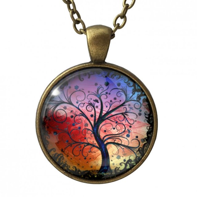 Drzewo życia - medalion z łańcuszkiem - Egginegg
