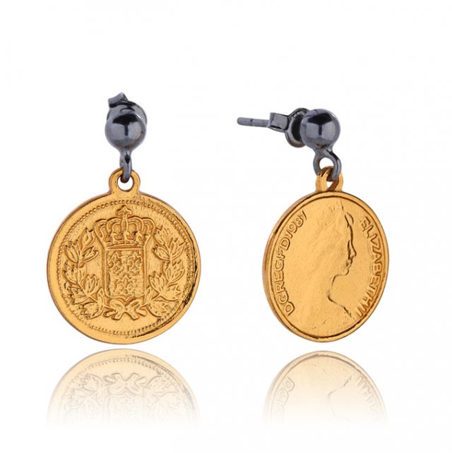 Kolczyki Royal Coin Earrings in Gold