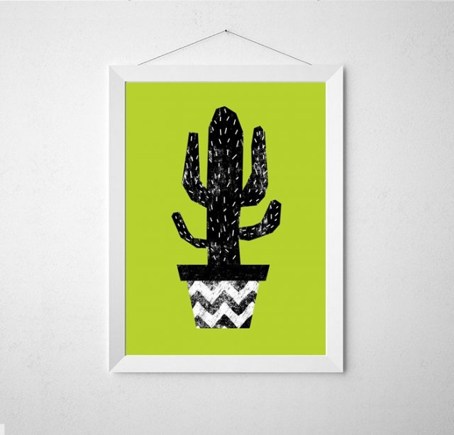 Kaktus I | plakat | ilustracja | A4