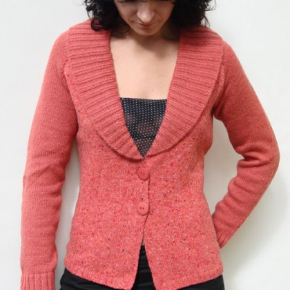 sweter-�akiet koral