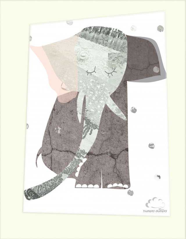 Plakat Lady Elephant