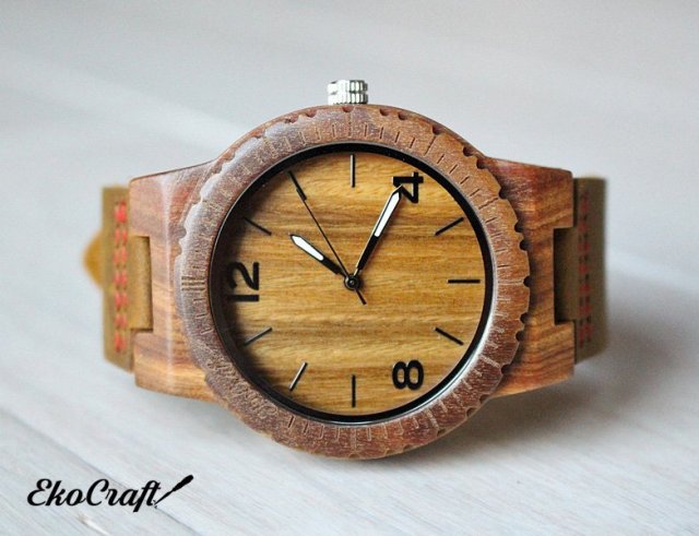 Drewniany zegarek FALCON