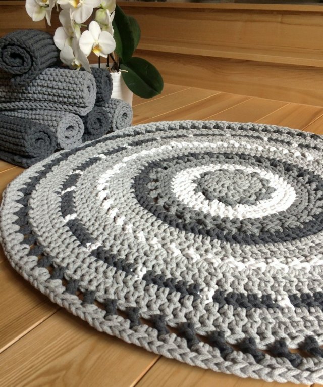 Okrągły dywan Azur o średnicy 90 cm