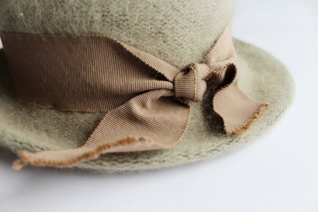 Włoski kapelusz angora retro