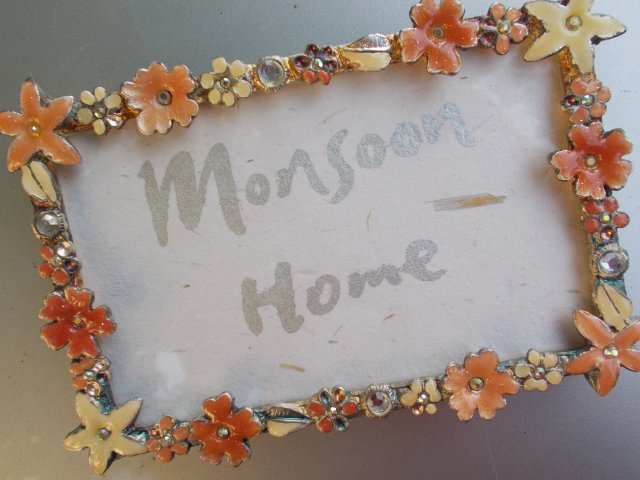 monsoon  home -  bizuteryjna emaliowana niewielka ramka na zdjęcie