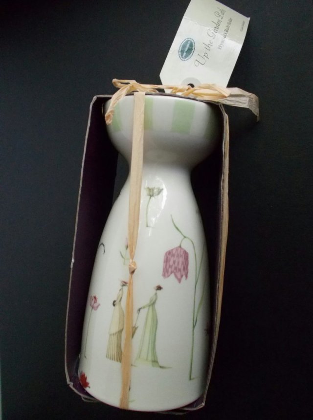 Portmeirion up the garden path by Laura STODDART  - rzadko spotykana seria -nowy  porcelanowy wazon