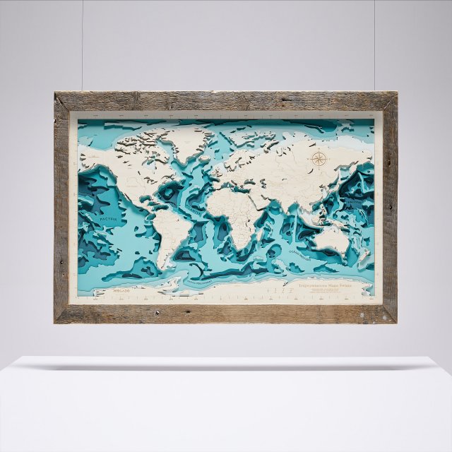 Mapa Świata w Ramie
