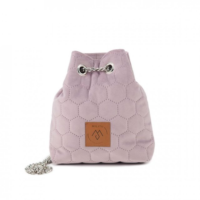 Mała torebka Mili Glam Bag - pudrowy różowy