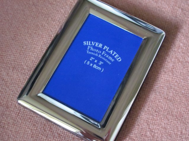 Silver plated photo frame elegancka srebrzona ramka na zdjęcie