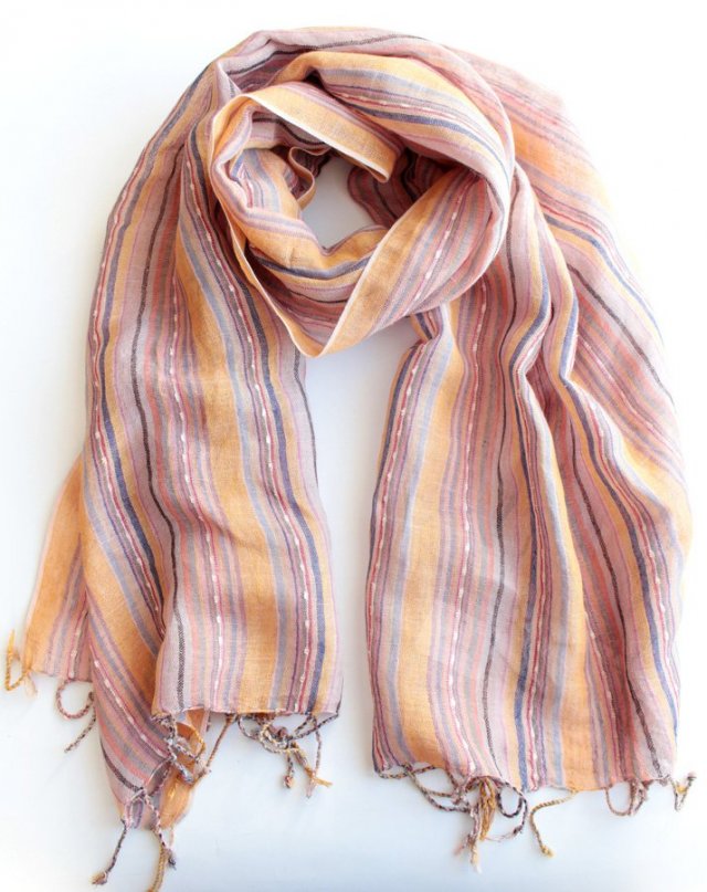 EXCLUSIVE linen cotton scarf