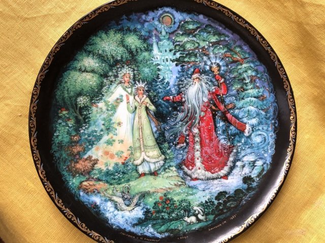 Rosyjskie baśnie -legendy wielkiej urody kolekcjonerski talerz porcelanowy bradex edycja z 1991 roku