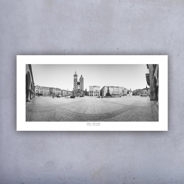 Plakat 100x50 - panorama Rynek w Krakowie 1
