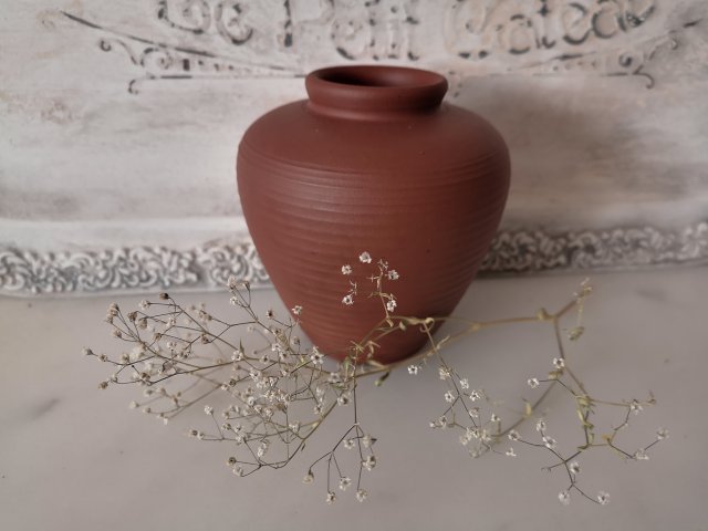 Piękny terakotowy wazon art deco antyk Klinkro