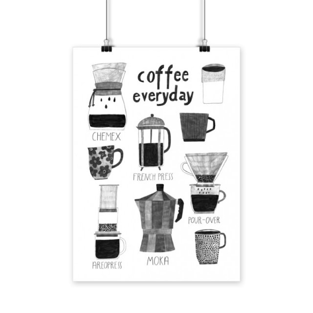 Plakat - COFFEE EVERYDAY