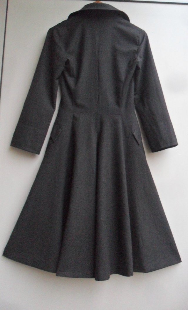 Sukienka-płaszcz vintage wełna XS/S
