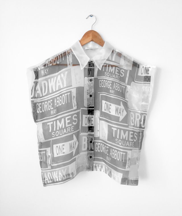 Transparentna koszula oversize Waggon Paris