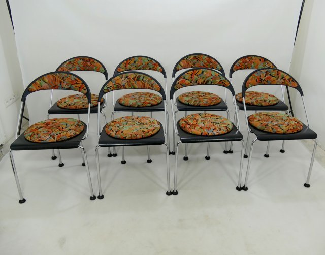 Komplet ośmiu krzeseł, Wiesner Hager Austria lata 90.