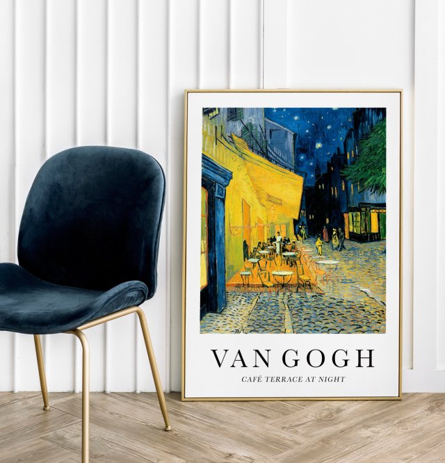 Plakat Van Gogh Cafe Terrace at Night - format 30x40 cm