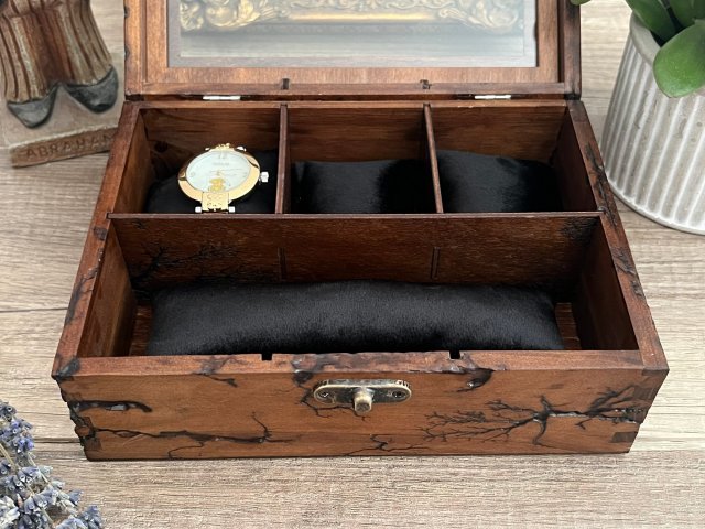 Drewniane Pudełko Na Zegarki