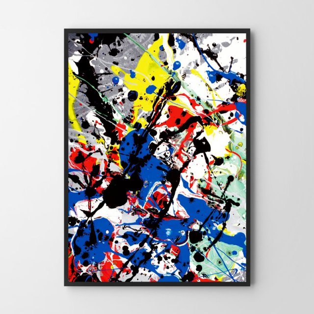 Plakat Abstrakcja - format 30x40 cm