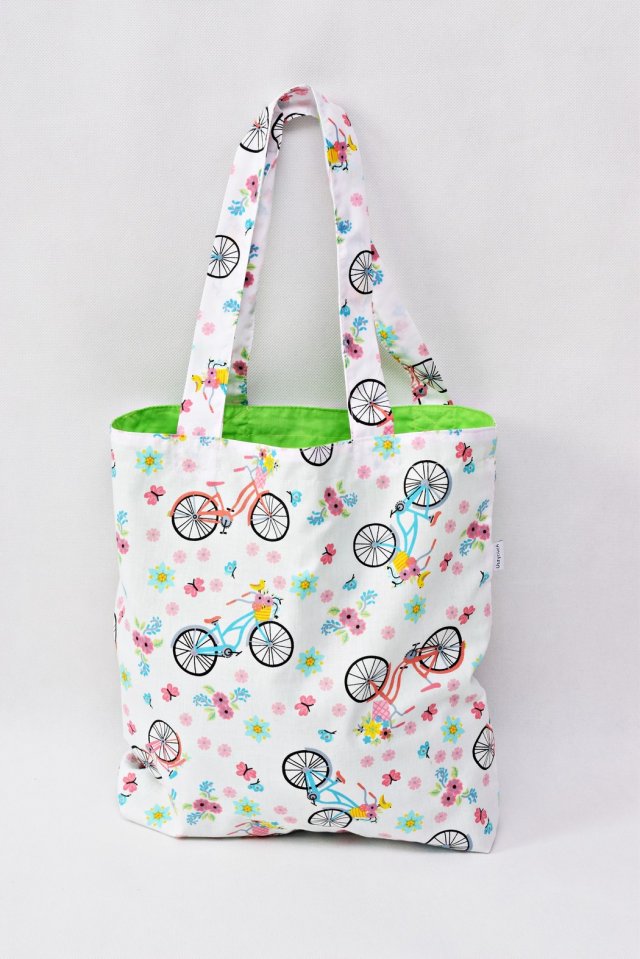Torba na zakupy shopperka ekologiczna torba zakupowa na ramię bawełniana torba rowery