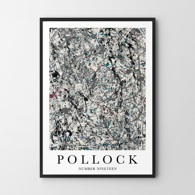 Plakat Pollock Number Ninenteen - format 30x40 cm