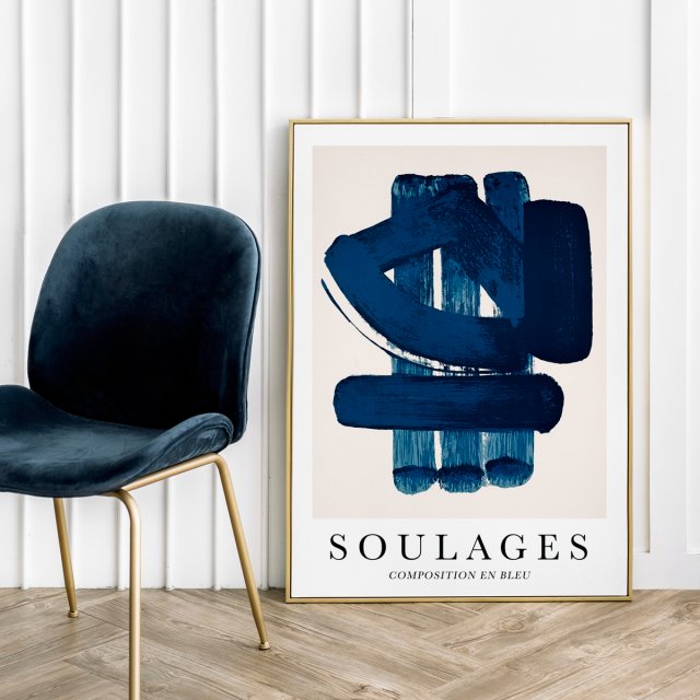 Plakat Soulages - format 50x70 cm