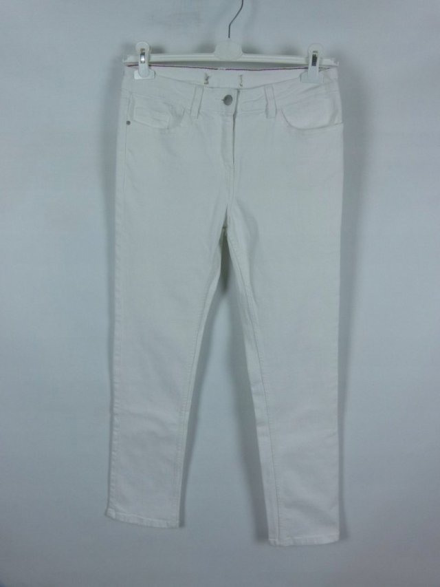 NEXT białe spodnie jeans / 40 - L