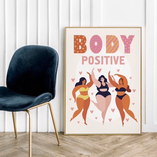 Plakat Body Positive - format 50x70 cm