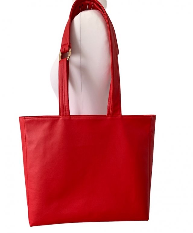 Shopper Bag...kolory czerwieni i złota
