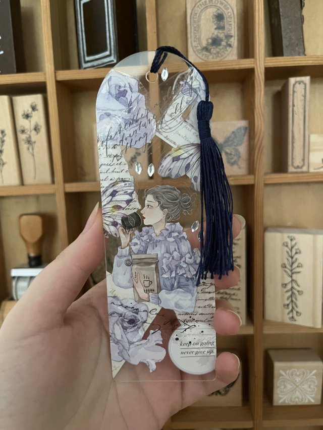 Zakładka do książki l handmade bookmark created with love