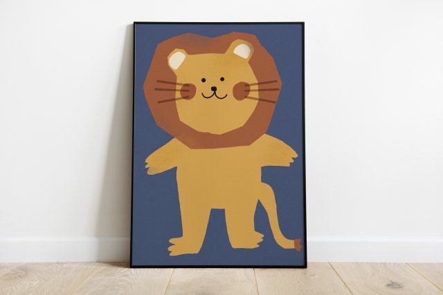 Plakat 30 x 40 cm cm Baby lion