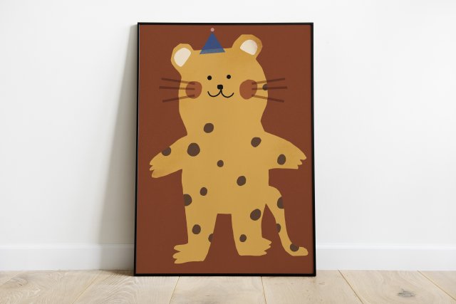 Plakat 30 x 40 cm cm Baby leopard