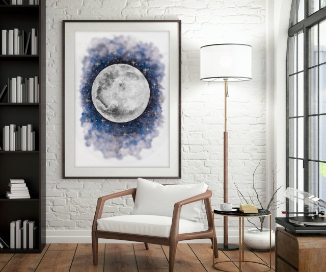 Moon 50x70cm