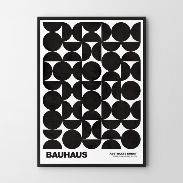 Plakat Bauhaus geometria v3 30x40 cm