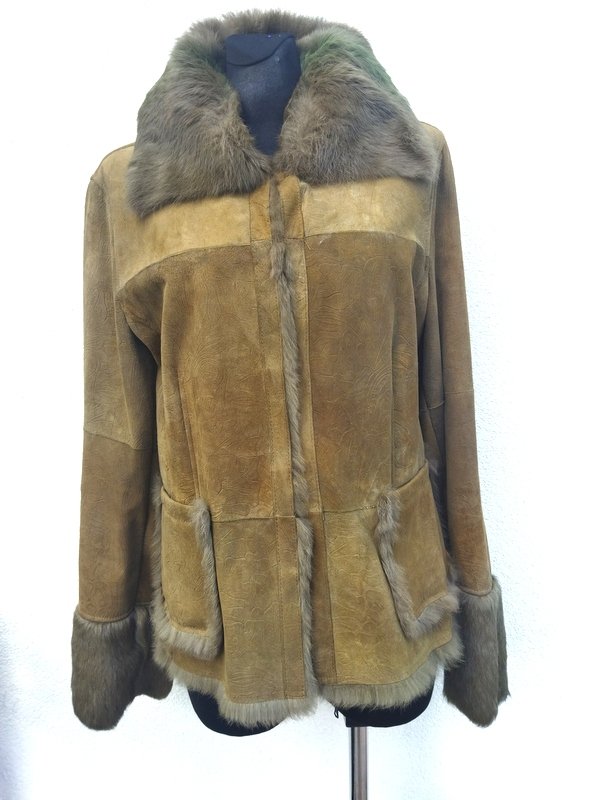 Betty barclay faux shearling best sale coat