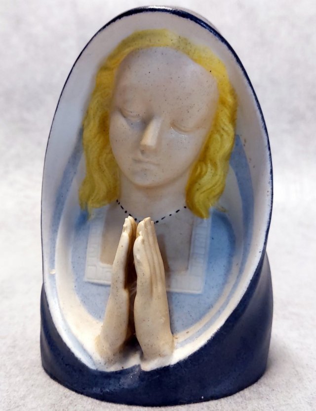 LIPPELSDORF Porcelanowe popiersie Madonna, Maria, Matka Święta, Matka Boska, Św. Maria Turyngia