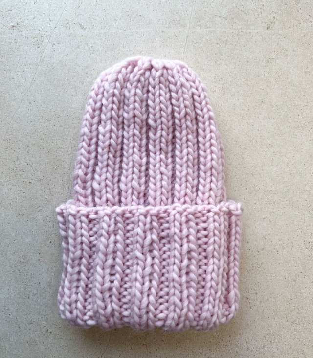 Zimowa czapka z wełny peruwiańskiej Buran jasno różowa