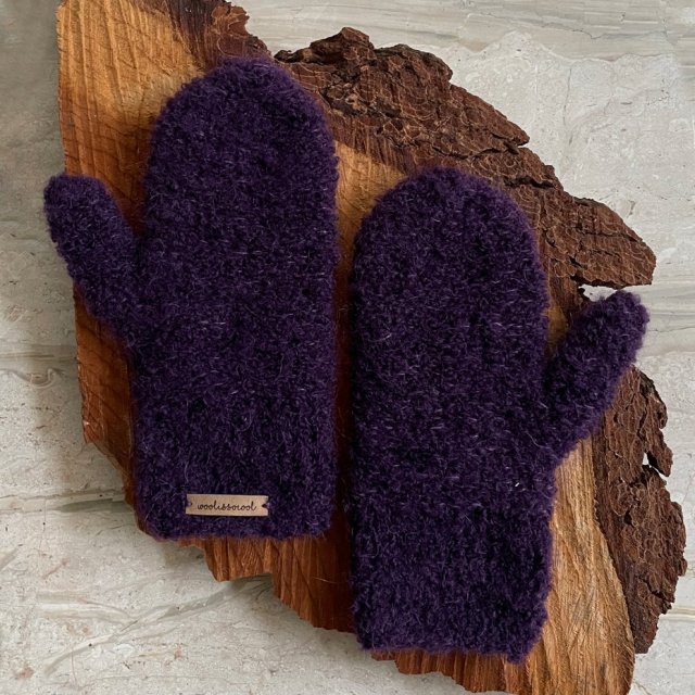 Rękawiczki zimowe "barankowe" no 3 / handmade