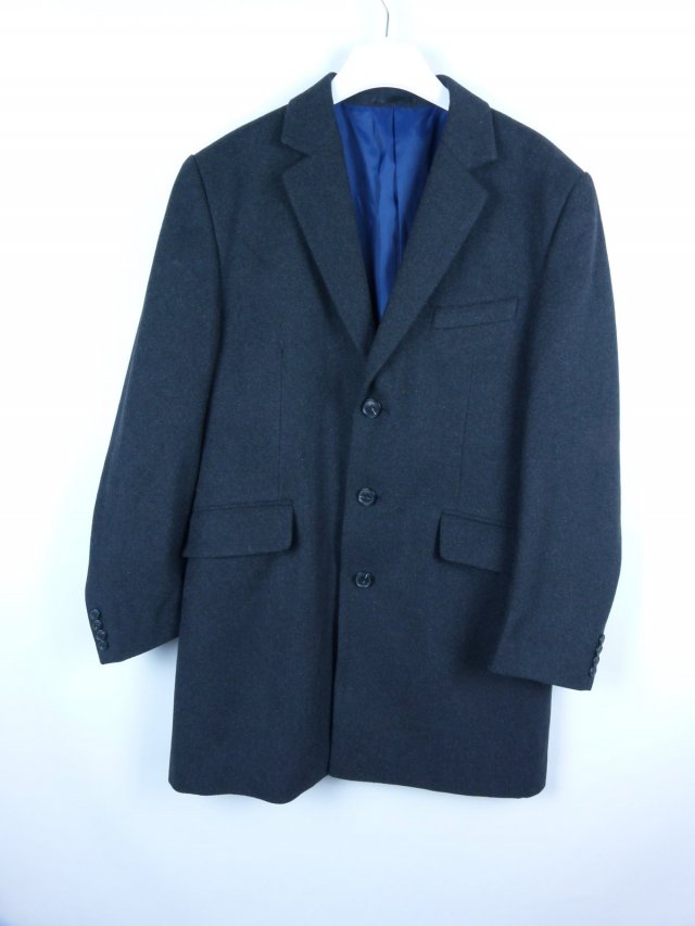 Marks&Spencer męski flauszowy płaszcz jesionka z wool / L