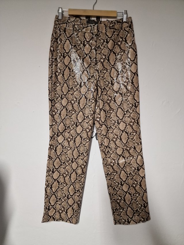 Primark spodnie damskie proste wężowy wzór 40 L