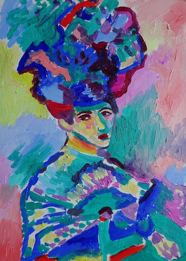 obraz olejny portret kobiety henri Matisse