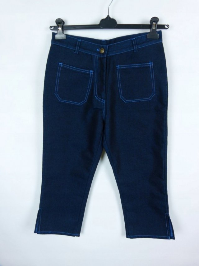 Miss Selfridge rybaczki spodnie 3/4 jeans dżins 12 / 38