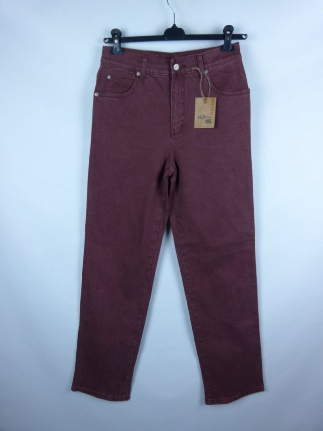 John Baner spodnie straight jeans dżins bordo / 32 z metką