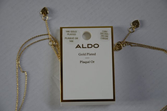 Aldo nowy pozłacany 14K łańcuszek gold plated krawatka