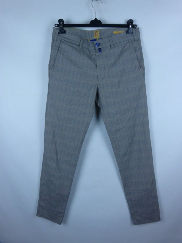 M|5 Meyer chino spodnie męskie w kratkę - 33 / 32 pas 88 cm